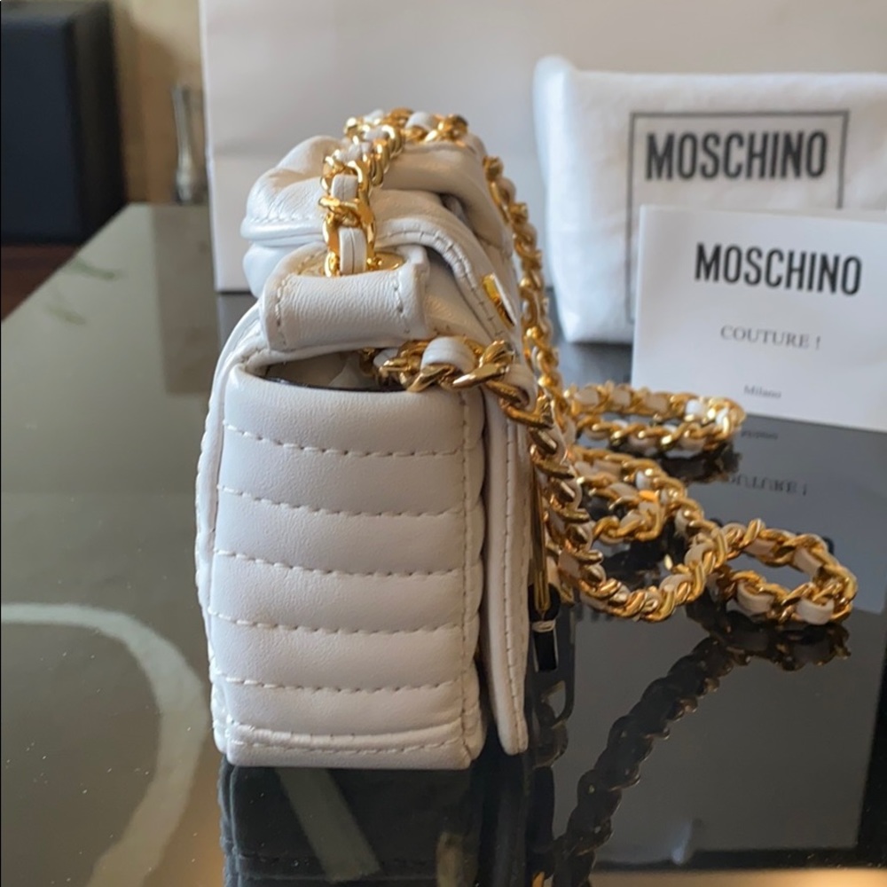 Moschino Shoulder Biker Mini Nappa Bag - Picture 5 of 8